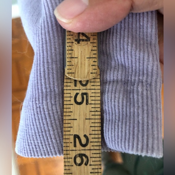 Vtg lavender curdoroy romper overall pants Vtg 15-16 current large xl see measu - Picture 7 of 10